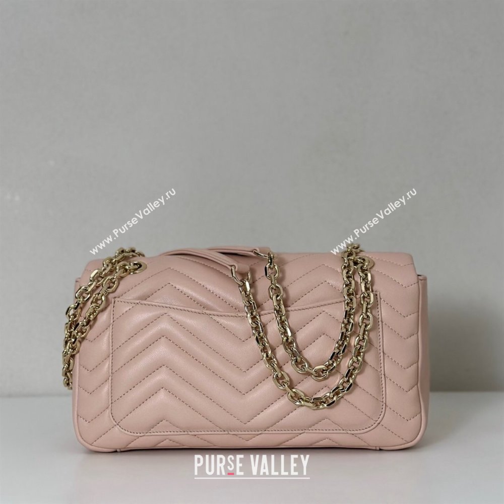 Gucci GG Marmont medium shoulder bag Soft Pink 2025 837267 (DLH-250630006)