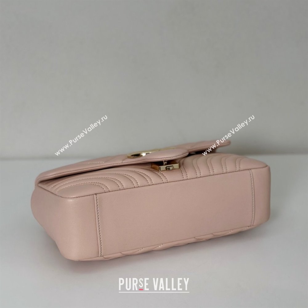 Gucci GG Marmont medium shoulder bag Soft Pink 2025 837267 (DLH-250630006)