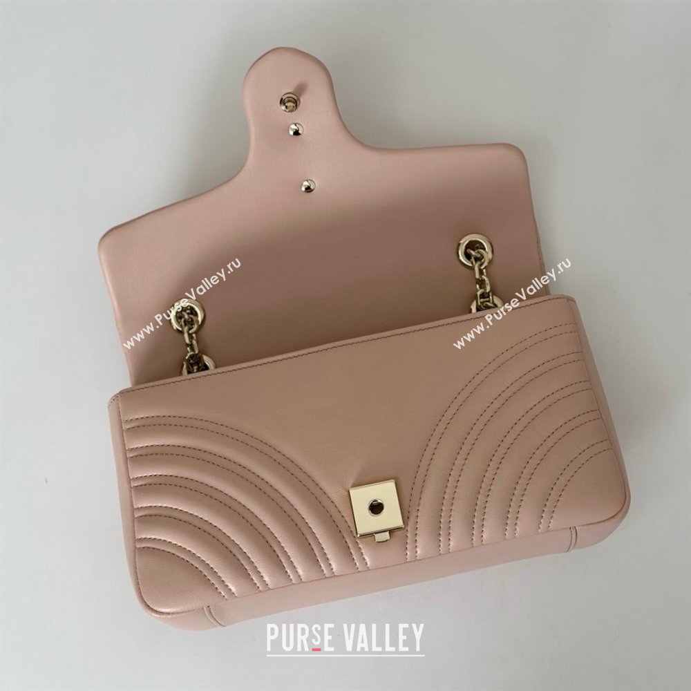 Gucci GG Marmont medium shoulder bag Soft Pink 2025 837267 (DLH-250630006)
