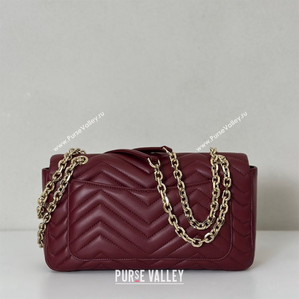 Gucci GG Marmont medium shoulder bag Ancora Red 2025 837267 (DLH-250630007)