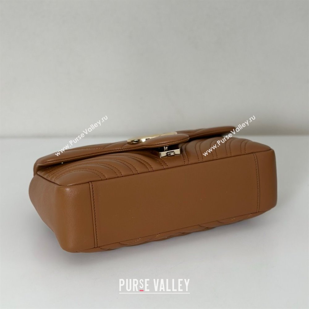 Gucci GG Marmont medium shoulder bag Brown 2025 837267 (DLH-250630008)