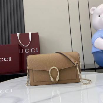 Gucci Dionysus wallet on chain in grainy leather Beige 2025 837373 (XLU-250807083)