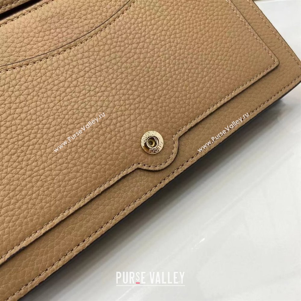 Gucci Dionysus wallet on chain in grainy leather Beige 2025 837373 (XLU-250807083)