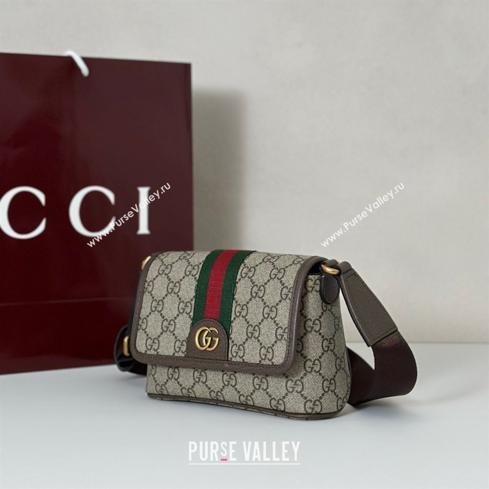 Gucci Ophidia GG Canvas mini bag Beige/Brown 2025 838599 (DLH-250930073)