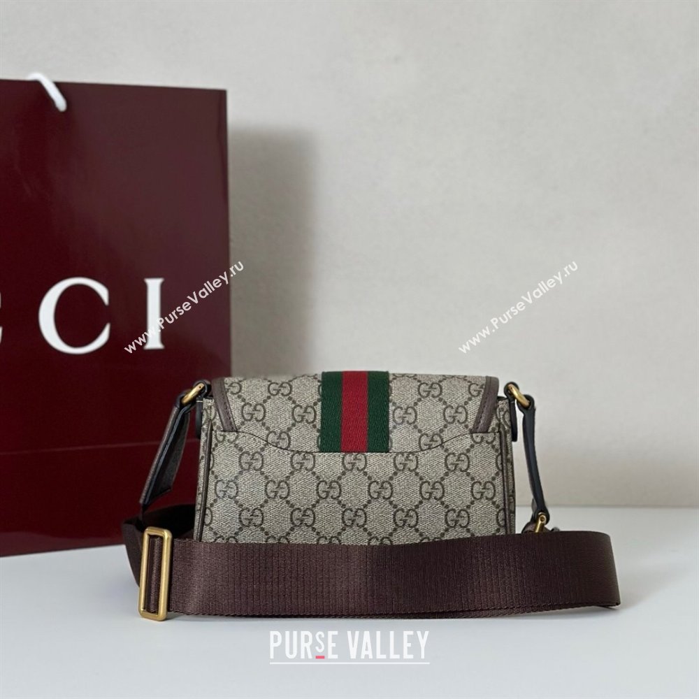 Gucci Ophidia GG Canvas mini bag Beige/Brown 2025 838599 (DLH-250930073)