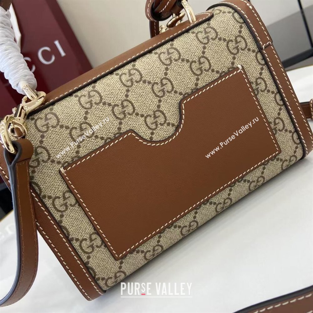 Gucci Padlock GG Canvas small top handle bag Beige/Brown 2025 838999 (XLU-250930040)