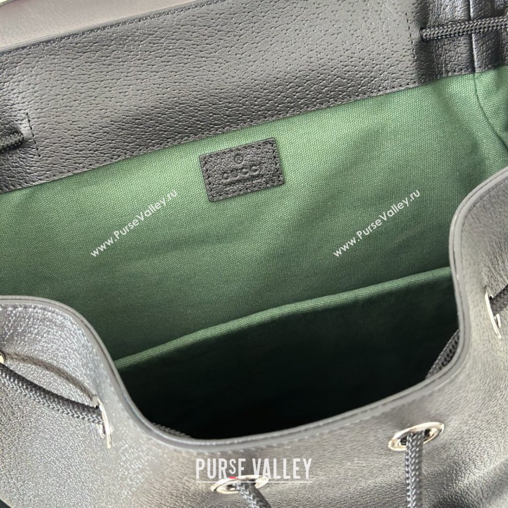 Gucci Mens Ophidia Large Backpack Bag in Black Leather 2026 ‎839110 (DLH-260127089)