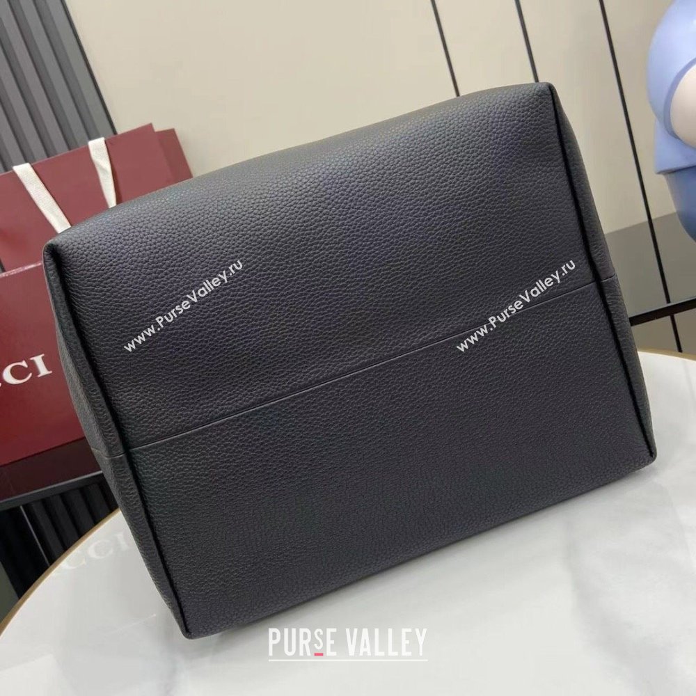 Gucci Totissima Large Reversible Tote Bag in Grainy Leather Black 2025 839112 (XLU-250522053)