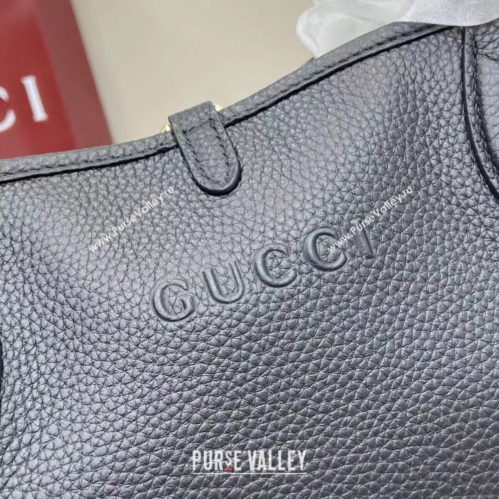 Gucci Totissima Large Reversible Tote Bag in Grainy Leather Black 2025 839112 (XLU-250522053)