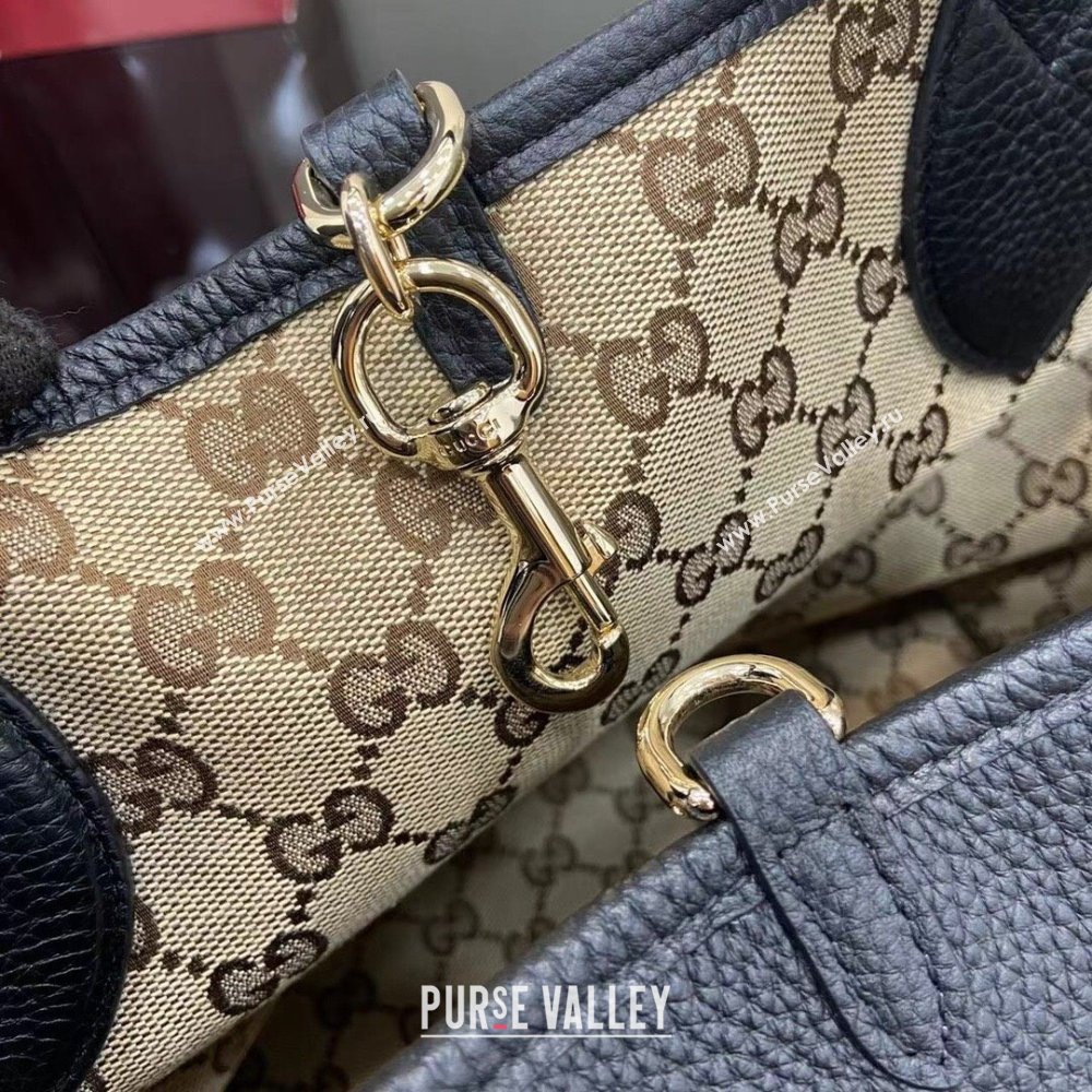Gucci Totissima Large Reversible Tote Bag in Grainy Leather Black 2025 839112 (XLU-250522053)