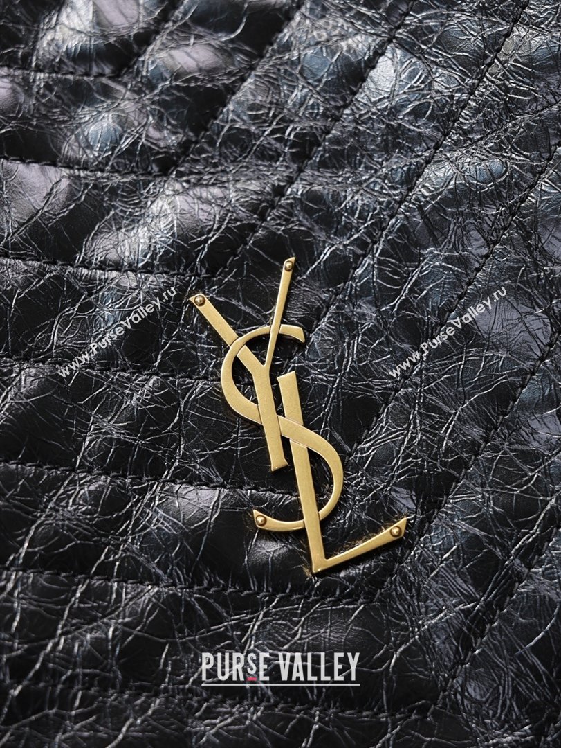 Saint Laurent Niki Supple Bucket Bag in Vintage Leather Black 2025 8443461 (YY-260119048)