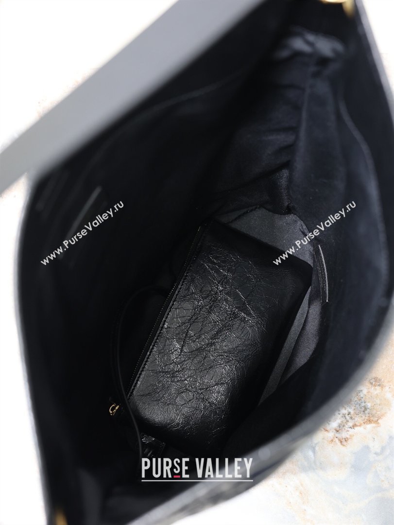 Saint Laurent Niki Supple Bucket Bag in Vintage Leather Black 2025 8443461 (YY-260119048)