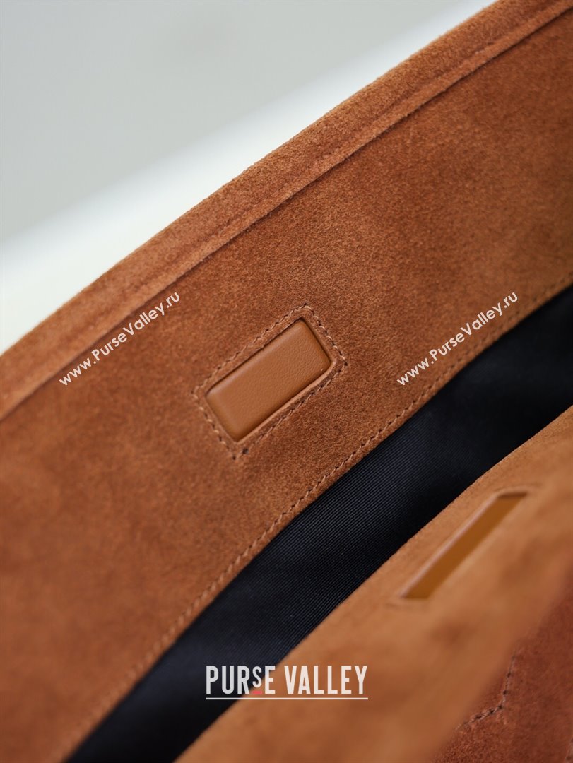 Saint Laurent Niki Supple Bucket Bag in Suede Dark Brown 2025 8443461 (YY-250924051)