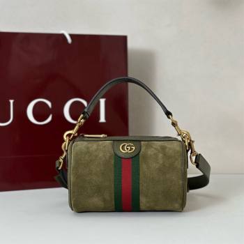 Gucci Mens Ophidia mini bag in Suede Dark Green 2025 846869 (DLH-251125028)