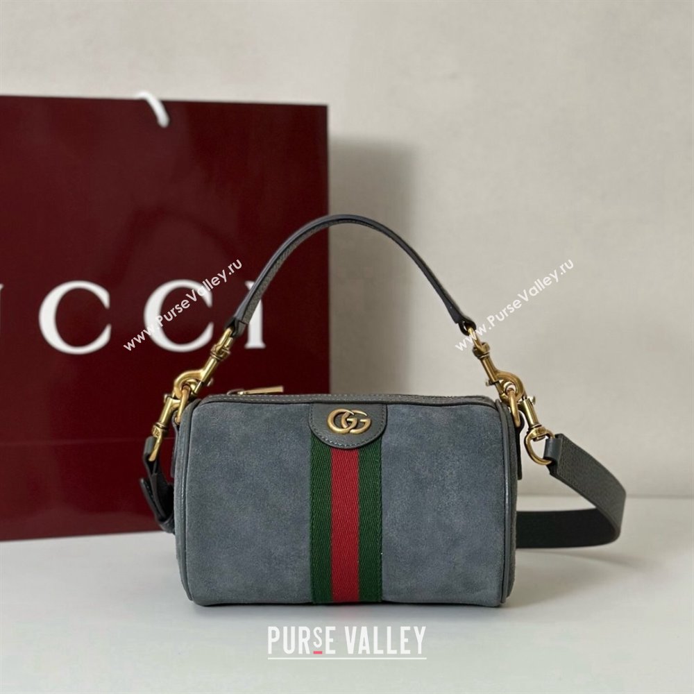 Gucci Mens Ophidia mini bag in Suede Dark Grey 2025 846869 (DLH-251125029)