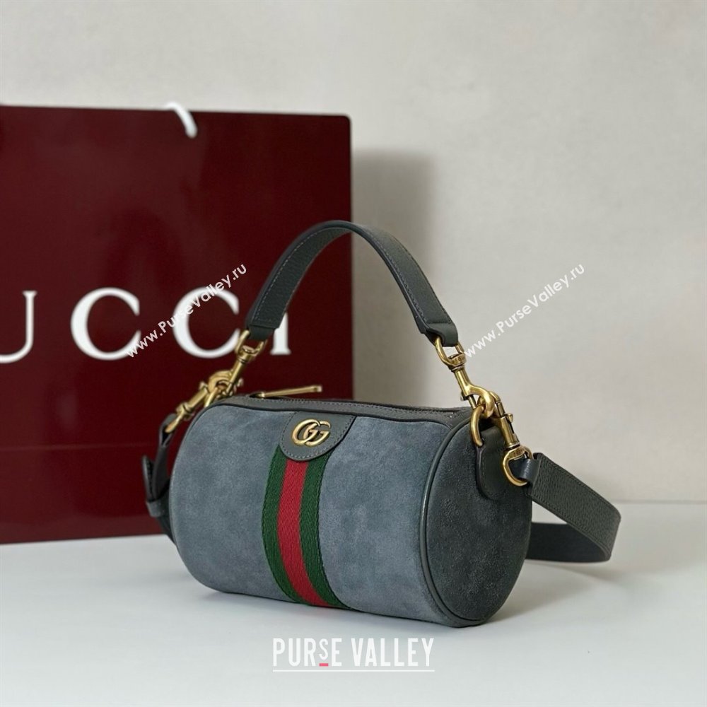 Gucci Mens Ophidia mini bag in Suede Dark Grey 2025 846869 (DLH-251125029)