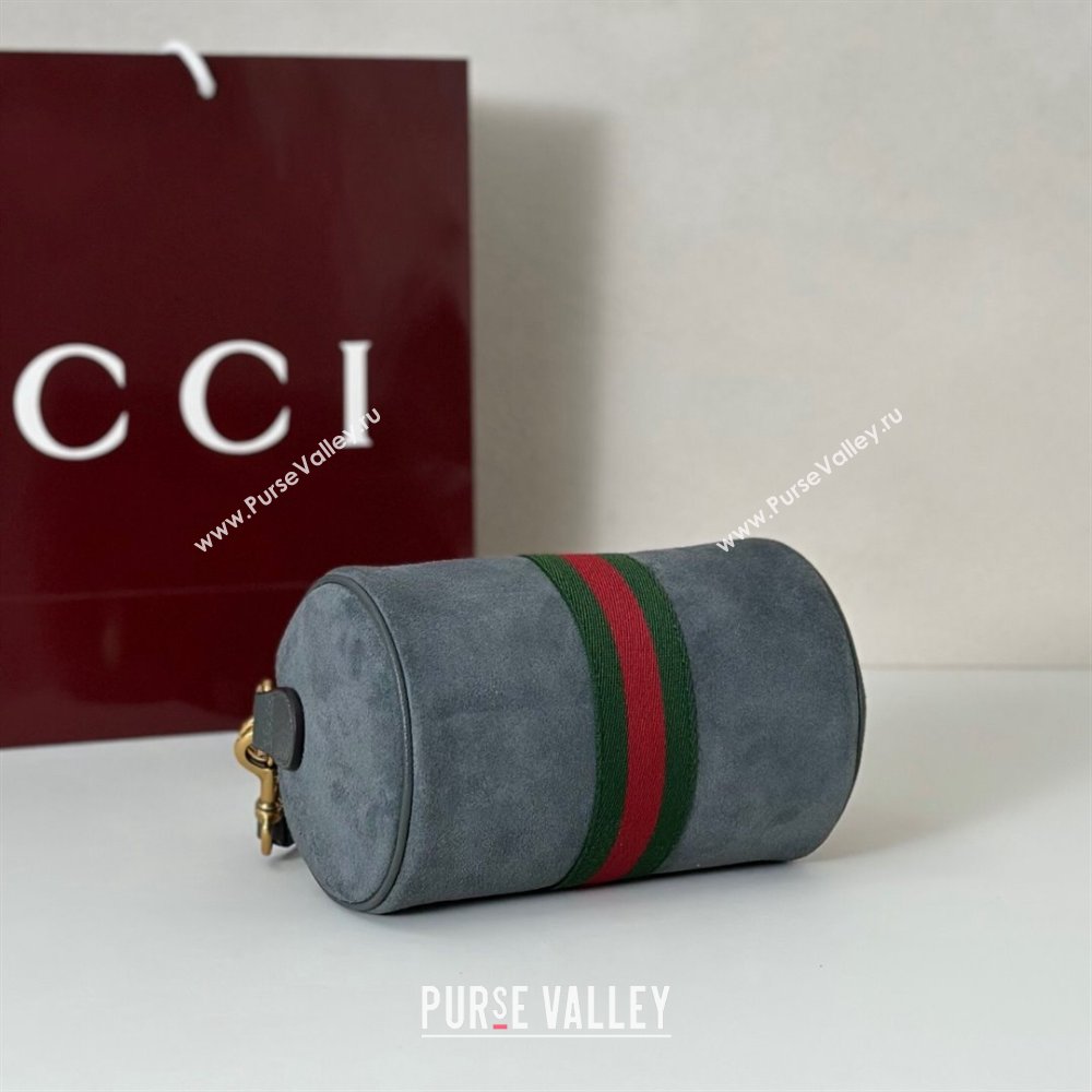 Gucci Mens Ophidia mini bag in Suede Dark Grey 2025 846869 (DLH-251125029)