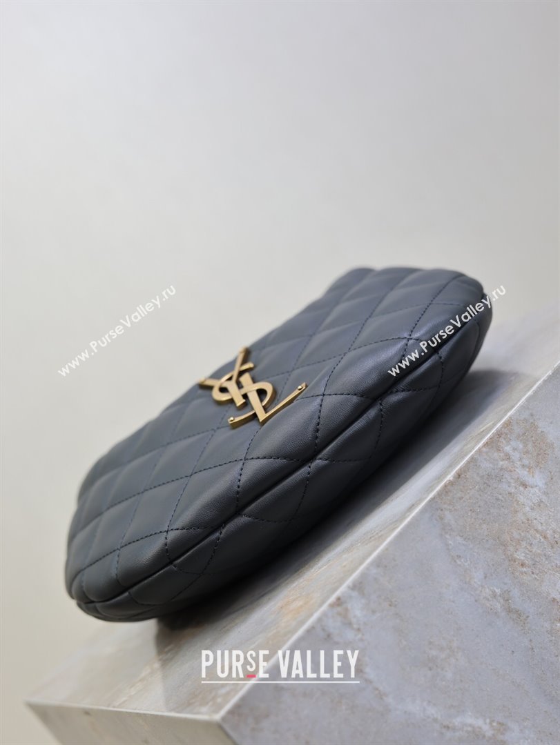 Saint Laurent Icarino Mini Bag in Quilted Nappa Leather Dark Grey 2025 851689 (YY-250924062)