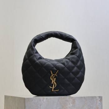 Saint Laurent Icarino Mini Bag in Quilted Nappa Leather Dark Grey 2025 851689 (YY-250924062)