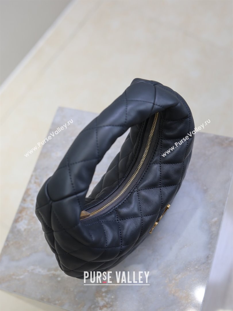 Saint Laurent Icarino Mini Bag in Quilted Nappa Leather Dark Grey 2025 851689 (YY-250924062)