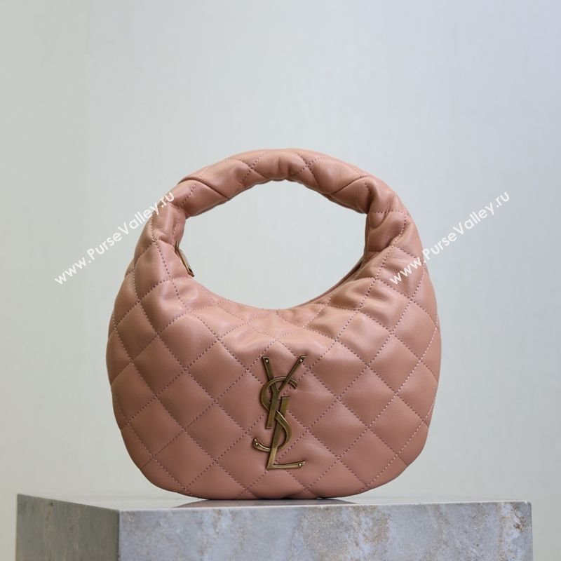 Saint Laurent Icarino Mini Bag in Quilted Nappa Leather Hortensia Pink 2025 851689 (YY-250924061)
