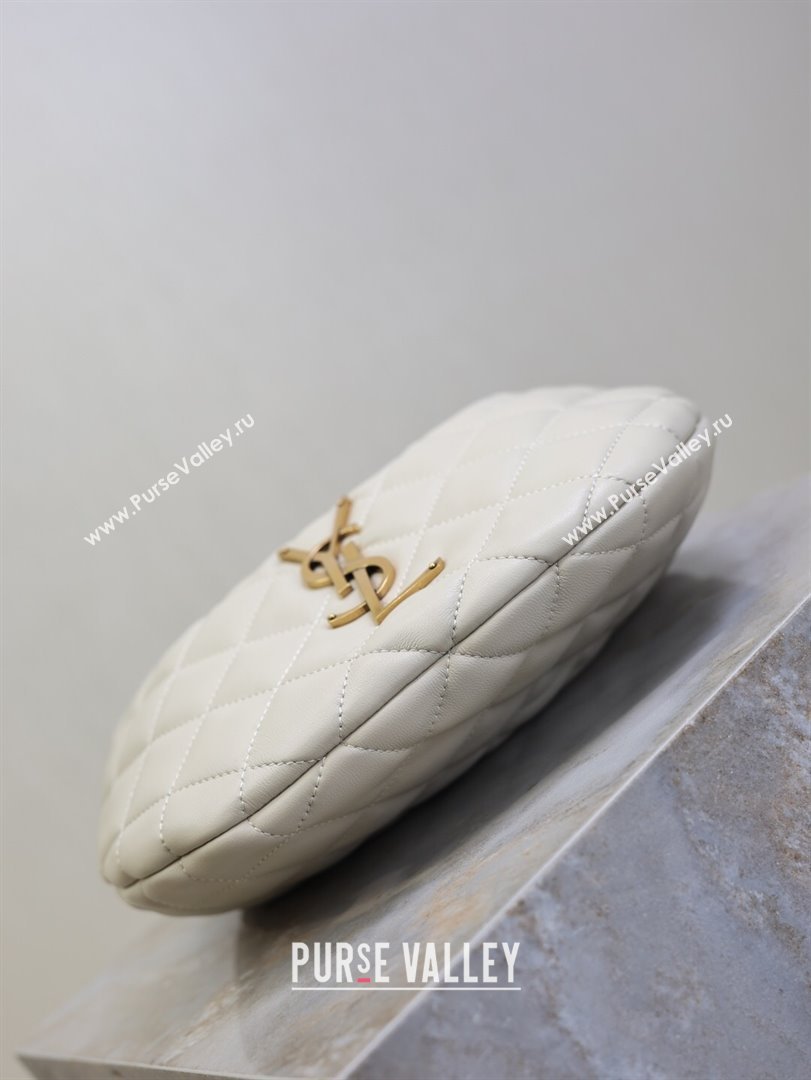 Saint Laurent Icarino Mini Bag in Quilted Nappa Leather White 2025 851689 (YY-250924063)