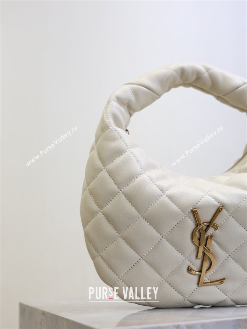 Saint Laurent Icarino Mini Bag in Quilted Nappa Leather White 2025 851689 (YY-250924063)