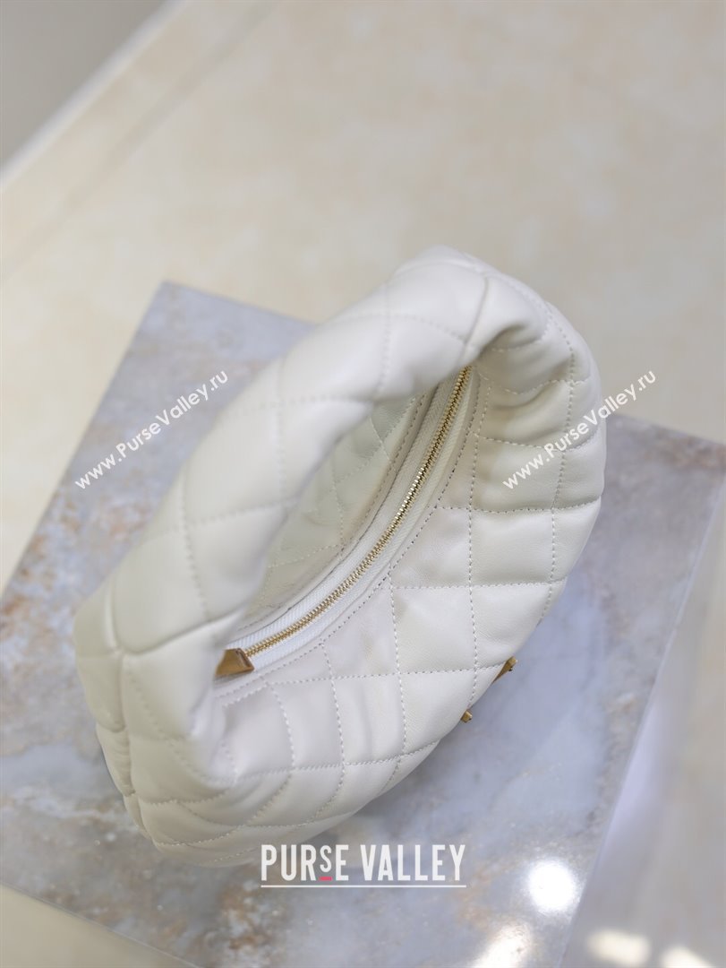 Saint Laurent Icarino Mini Bag in Quilted Nappa Leather White 2025 851689 (YY-250924063)