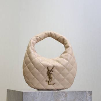 Saint Laurent Icarino Mini Bag in Quilted Nappa Leather Beige Pink 2025 851689 (YY-250924064)