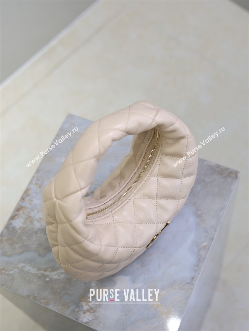 Saint Laurent Icarino Mini Bag in Quilted Nappa Leather Beige Pink 2025 851689 (YY-250924064)