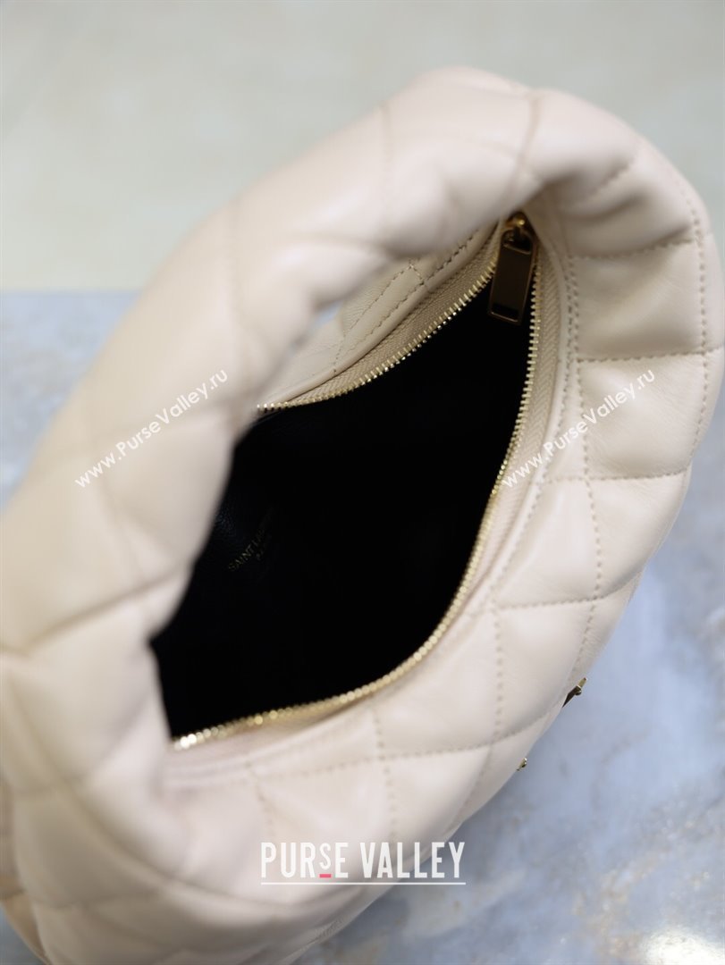 Saint Laurent Icarino Mini Bag in Quilted Nappa Leather Beige Pink 2025 851689 (YY-250924064)