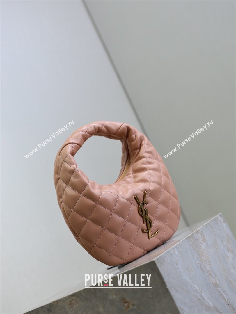 Saint Laurent Icarino Mini Bag in Quilted Nappa Leather Hortensia Pink 2025 851689 (YY-250924061)