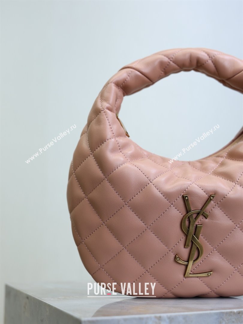 Saint Laurent Icarino Mini Bag in Quilted Nappa Leather Hortensia Pink 2025 851689 (YY-250924061)
