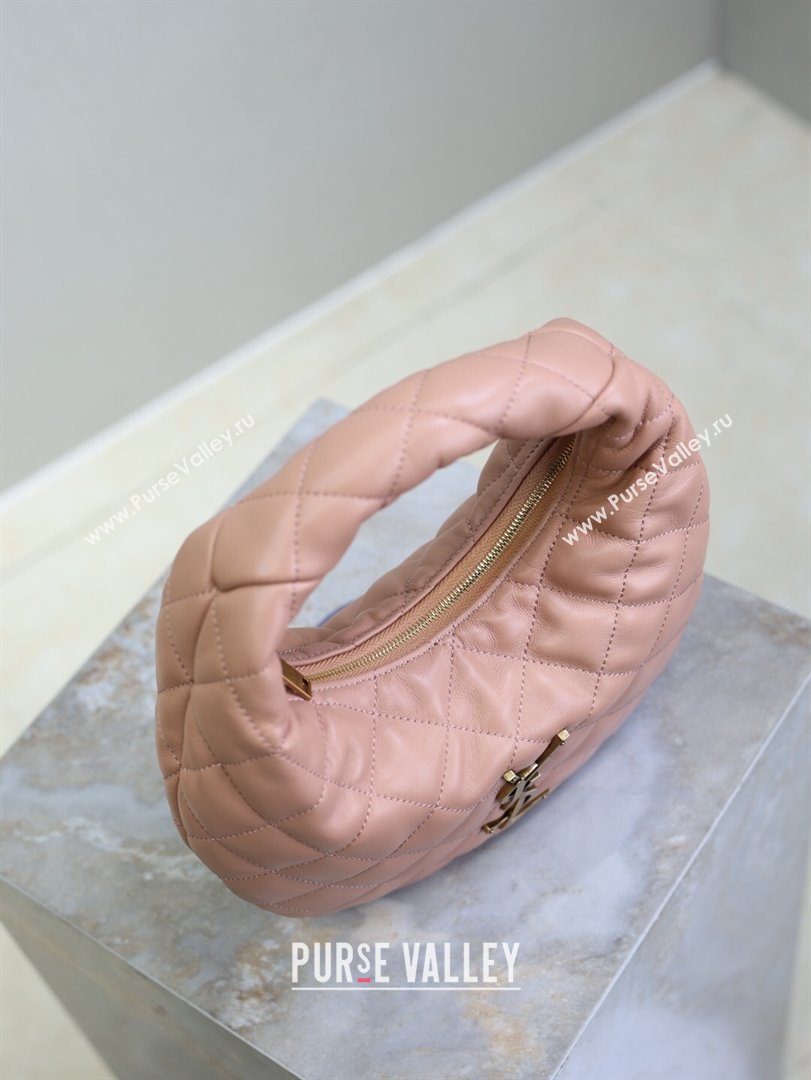 Saint Laurent Icarino Mini Bag in Quilted Nappa Leather Hortensia Pink 2025 851689 (YY-250924061)