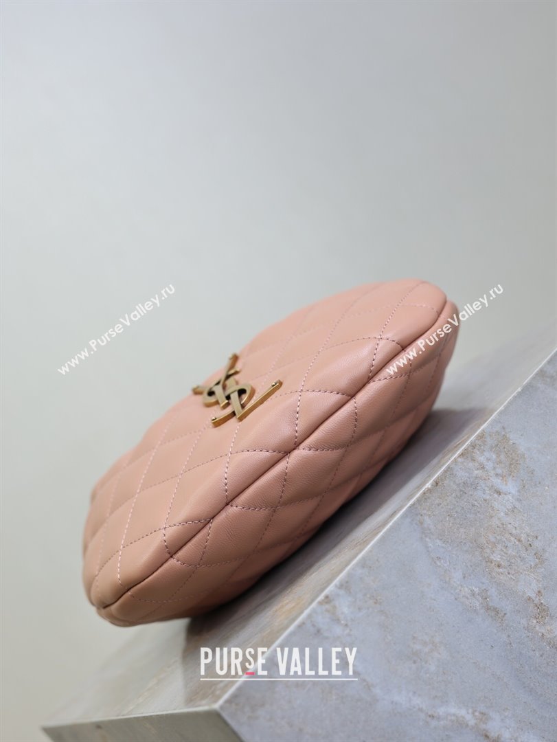 Saint Laurent Icarino Mini Bag in Quilted Nappa Leather Hortensia Pink 2025 851689 (YY-250924061)