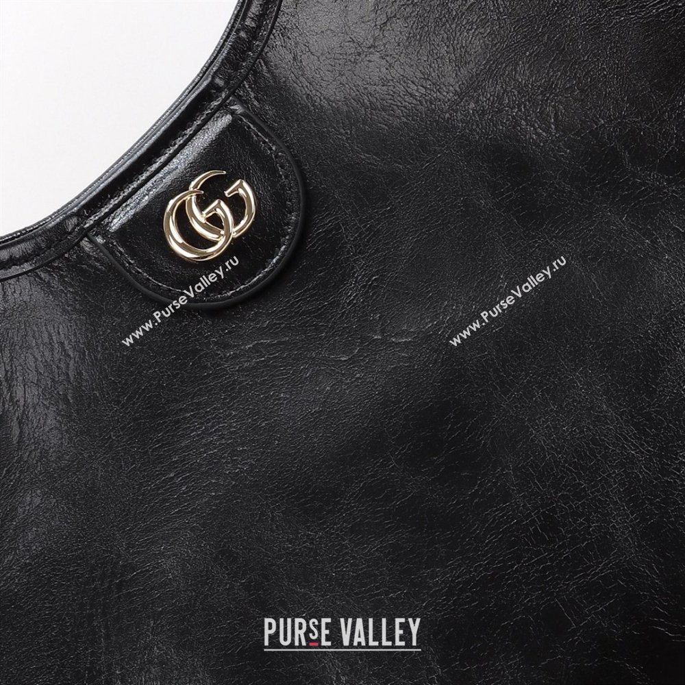 Gucci Giglio Large Tote Bag in Glossy Leather 853971 Black 2026 (DLH-260127087)