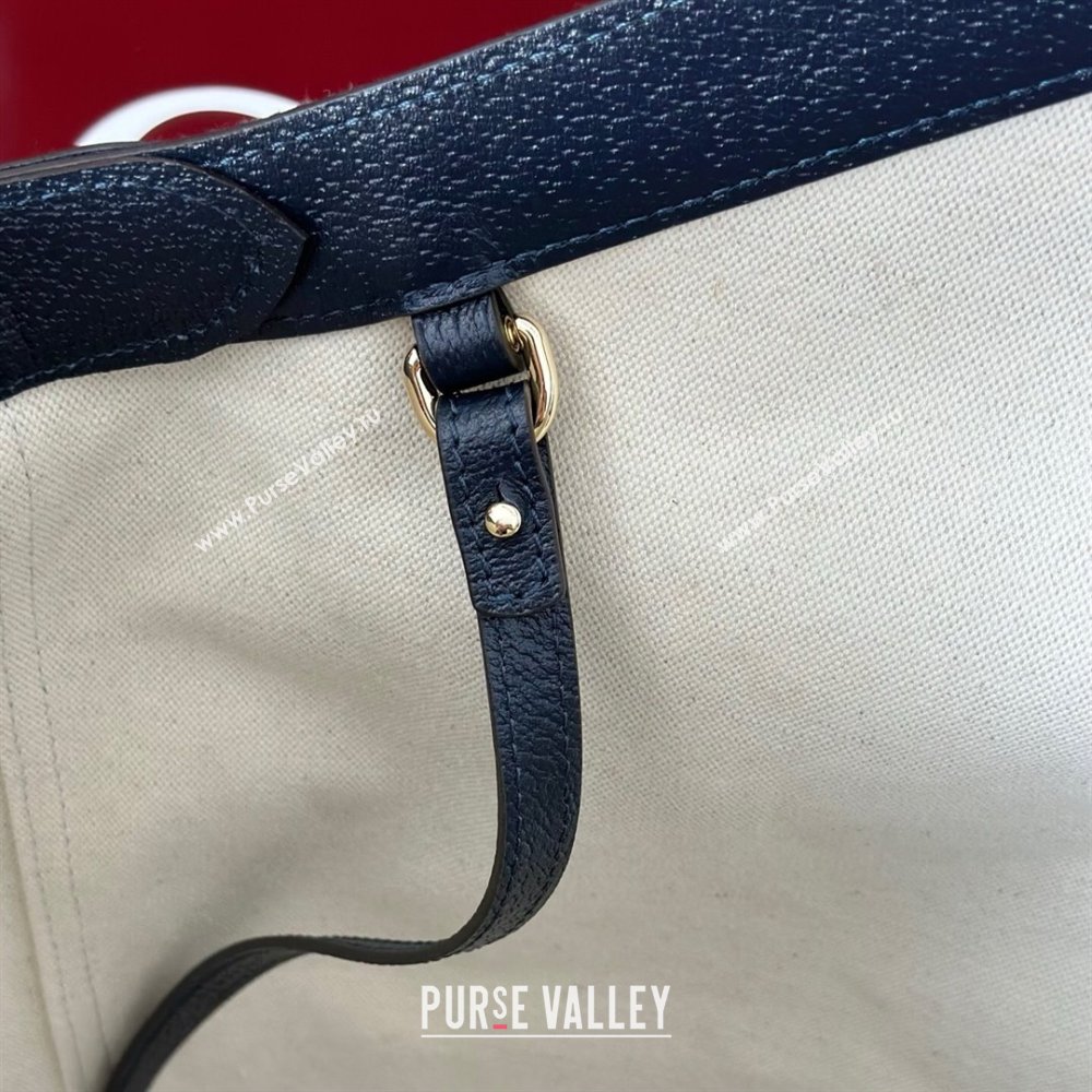 Gucci Giglio Large Tote Bag in GG Denim 853971 Navy Blue 2025 (DLH-251124068)