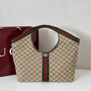 Gucci Giglio Large Tote Bag in GG Canvas 853971 Beige 2025 (DLH-251124070)