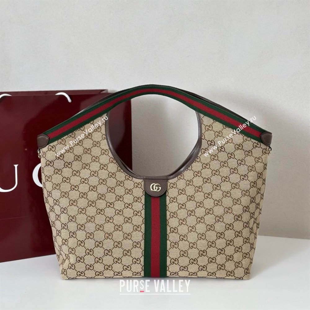 Gucci Giglio Large Tote Bag in GG Canvas 853971 Beige 2025 (DLH-251124070)