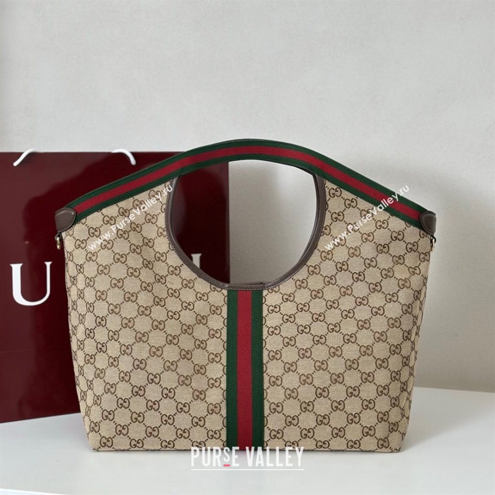 Gucci Giglio Large Tote Bag in GG Canvas 853971 Beige 2025 (DLH-251124070)