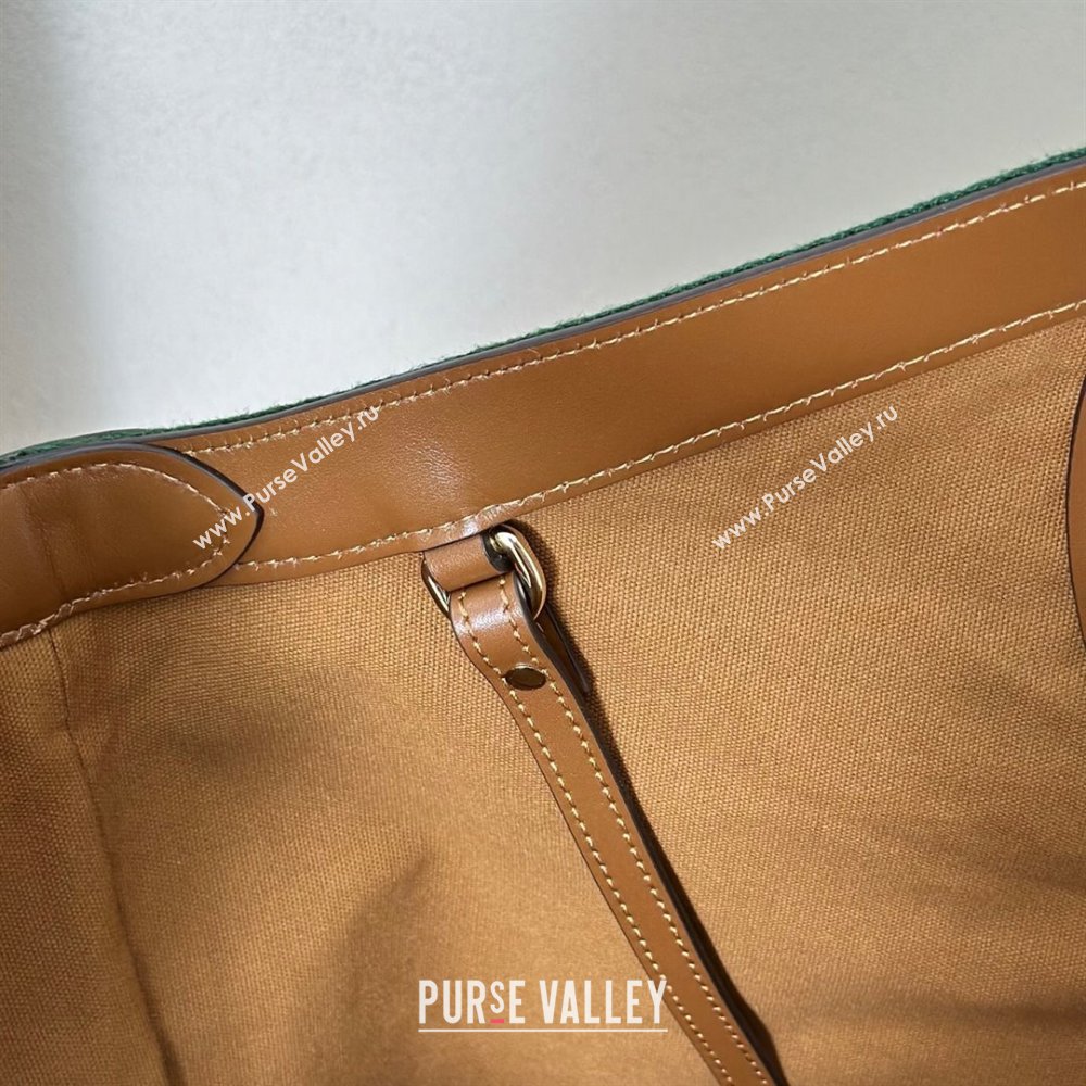 Gucci Giglio Large Tote Bag in GG Suede Brown 853971 2025 (DLH-251124073)