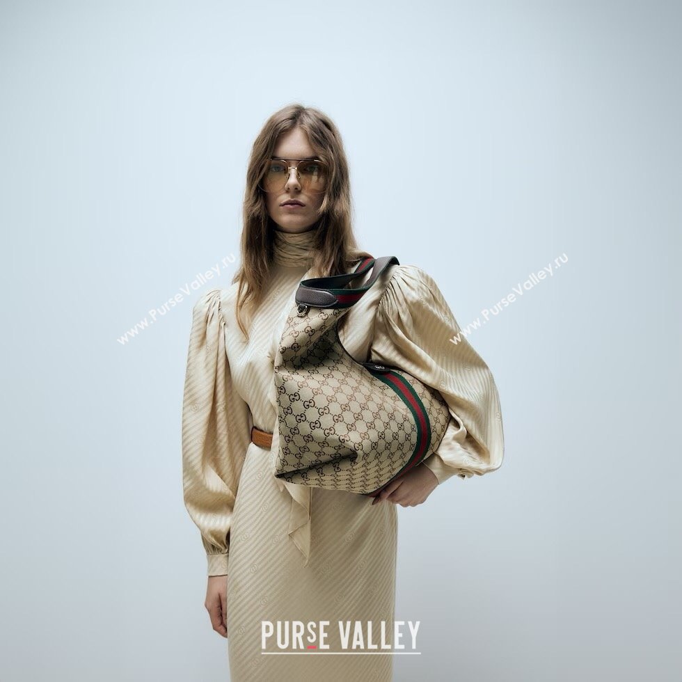 Gucci Giglio Large Tote Bag in GG Canvas 853971 Beige 2025 (DLH-251124070)