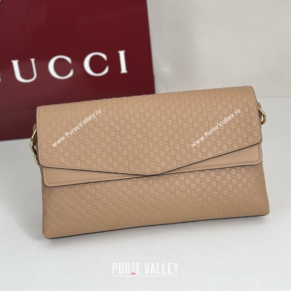 Gucci Large shoulder bag with chain in GG Leather Brown 2026 857362 (DLH-260127100)