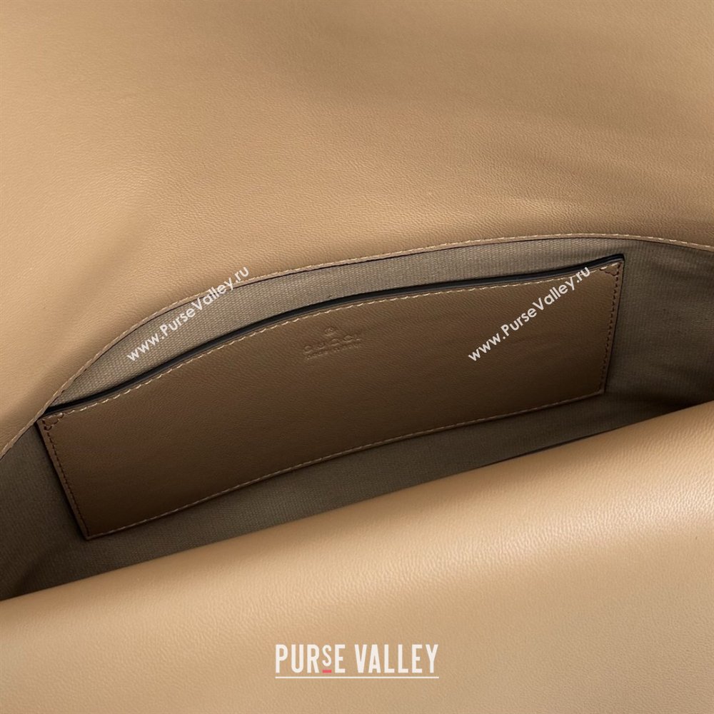 Gucci Large shoulder bag with chain in GG Leather Brown 2026 857362 (DLH-260127100)