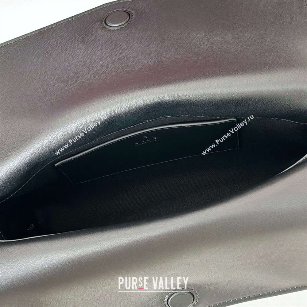 Gucci Medium shoulder bag with chain in GG Leather Black 2026 857622 (DLH-260128065)