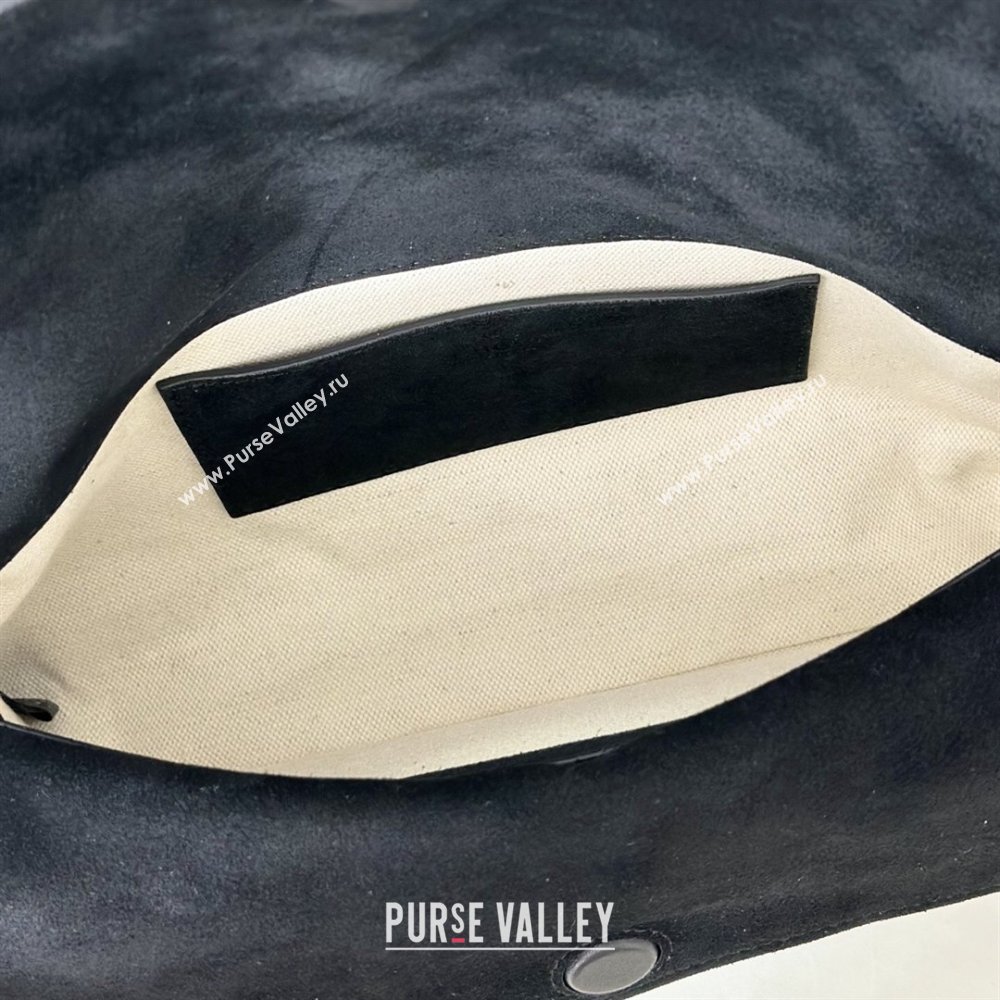 Gucci Medium shoulder bag with chain in GG Suede Black 2026 857622 (DLH-260128066)