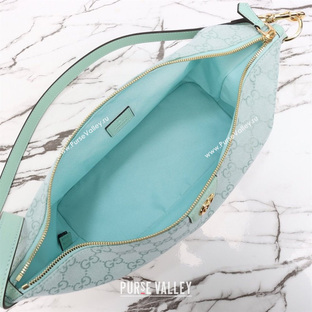 Gucci Vanity medium top handle bag in GG Canvas Icy Blue 2026 857799 (DLH-260128018)