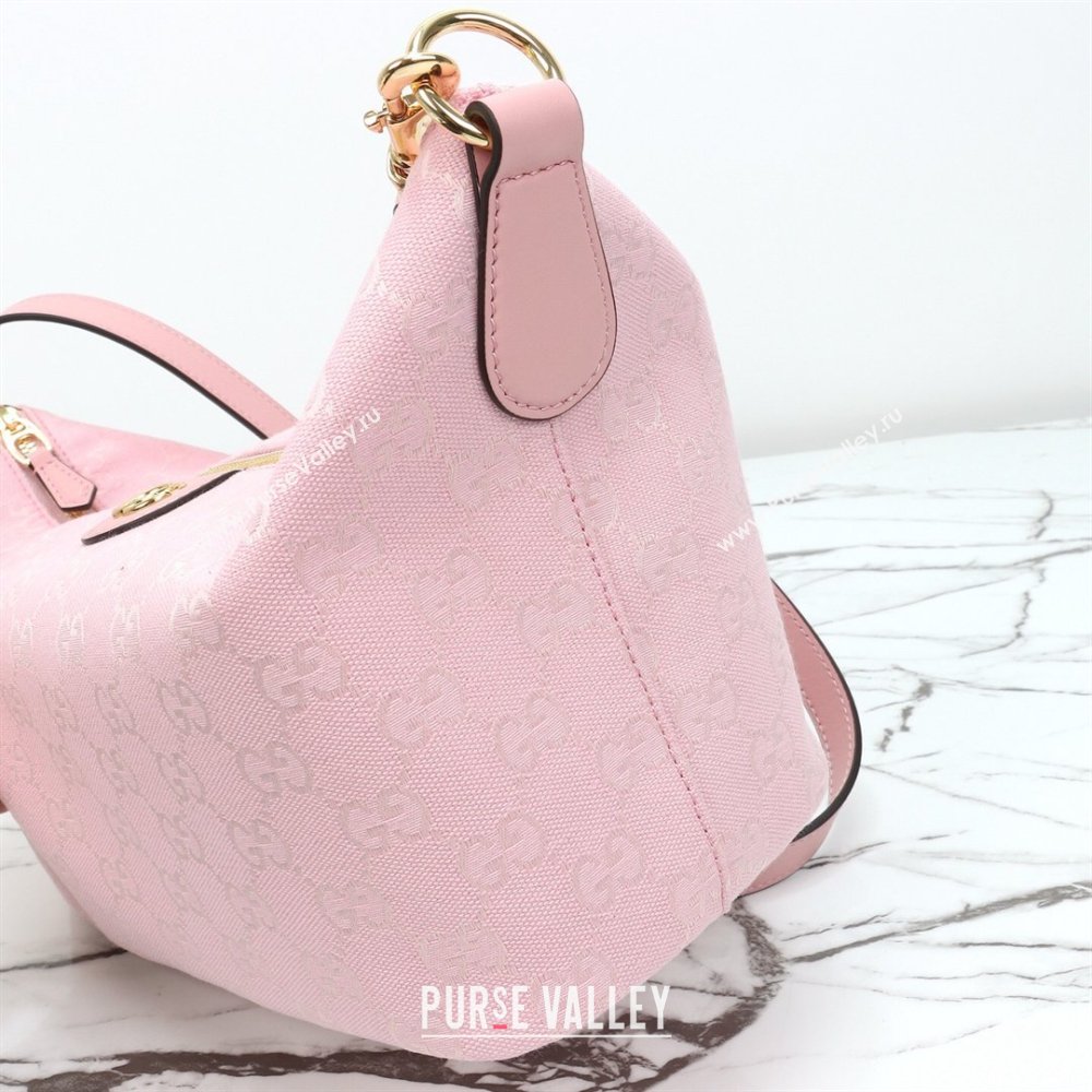 Gucci Vanity medium top handle bag in GG Canvas Pink 2026 857799 (DLH-260128019)
