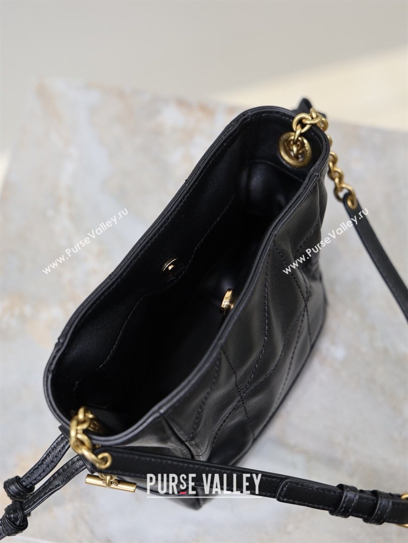 Saint Laurent Jamie Mini Shoulder Pouch Bag in Lambskin Leather Black 2026 859174 (YY-260119065)