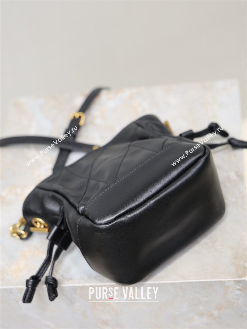 Saint Laurent Jamie Mini Shoulder Pouch Bag in Lambskin Leather Black 2026 859174 (YY-260119065)